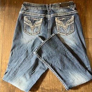 Bling western denim jeans size 14